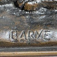 Alt text: Signature in bronze, 