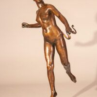 Alt text: Bronze sculpture of the Goddess Diana