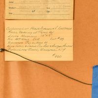 Verso with gallery label