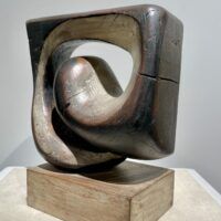 Alt text: organic wood sculpture