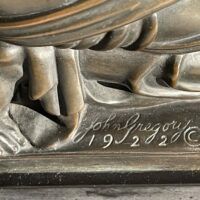 Alt text: Bronze sculpture, detail