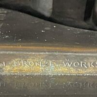 Alt text: Bronze sculpture, detail