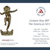 Alt text: Exhibition Flyer for The American Art Fair at the Bohemian National Hall, May 13-17, 2022