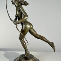 Alt text: Bronze sculpture of Diana