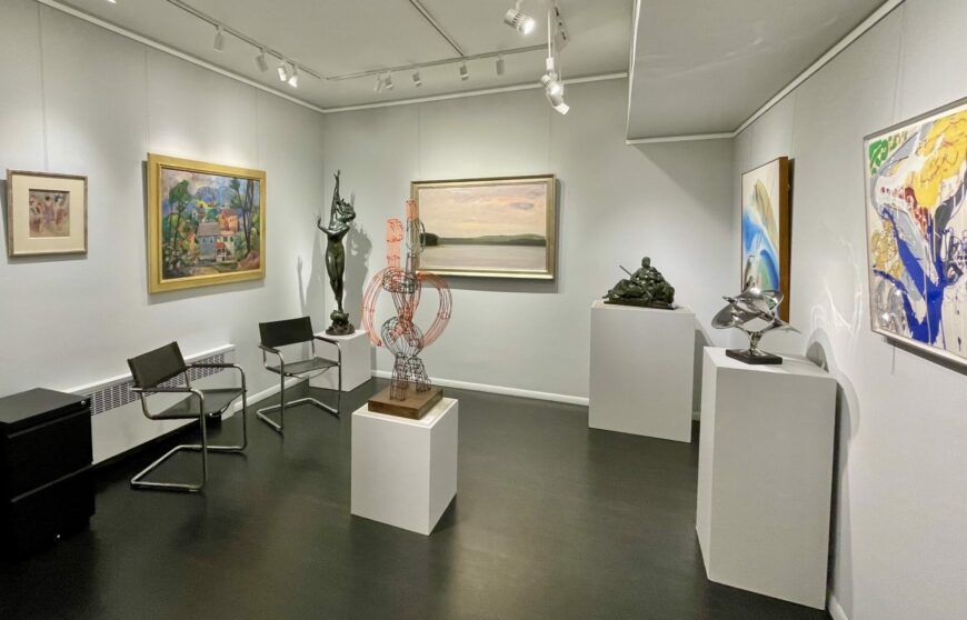 Alt text: Installation view of gallery exhibition