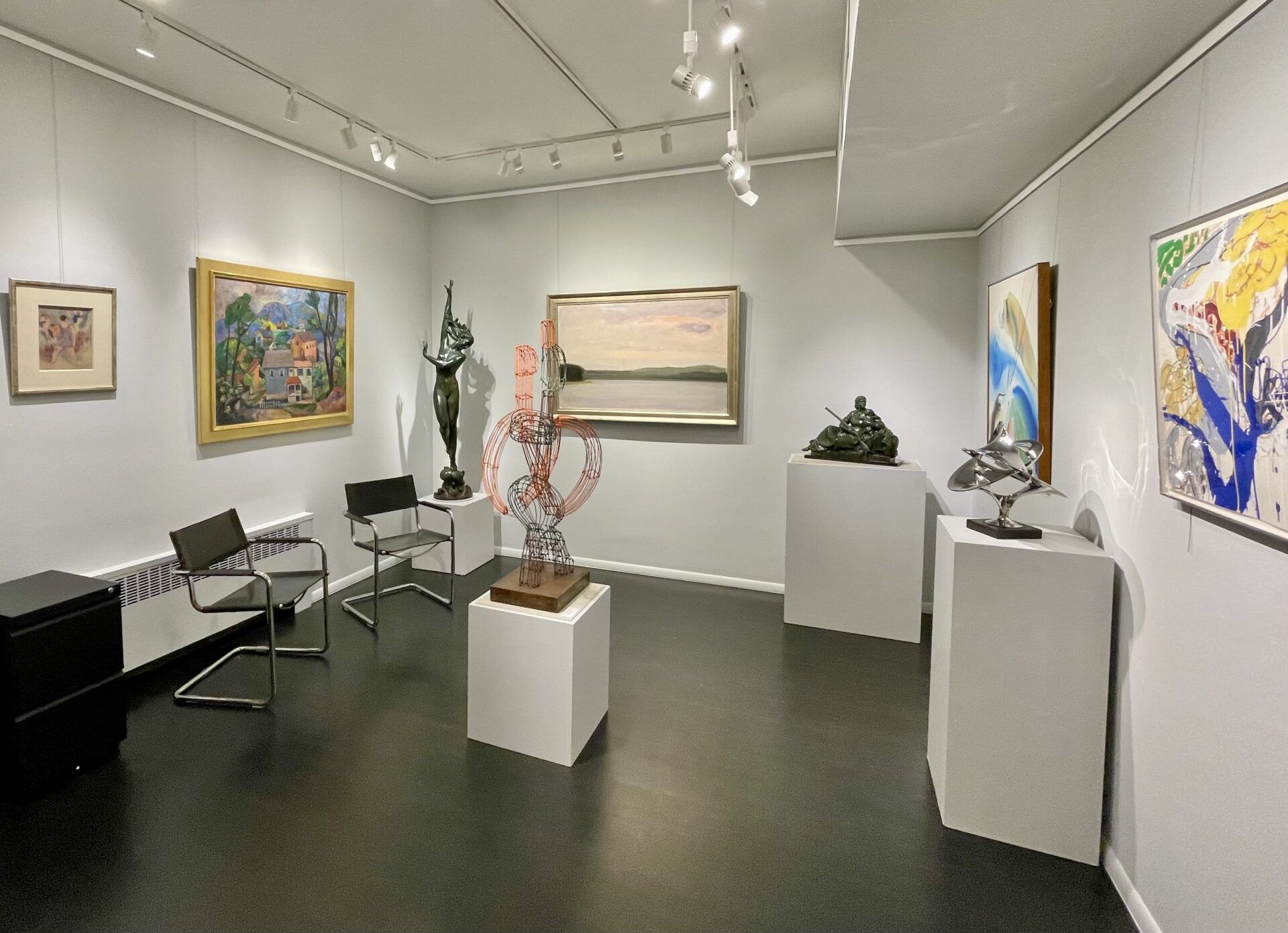 Alt text: Installation view of gallery exhibition