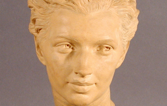 Alt text: Terracotta portrait bust