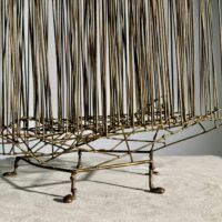 Alt text: Wire sculpture