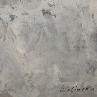 Alt text: Painting signature detail