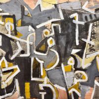 Alt text: Abstract painting