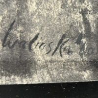 Alt text: Artwork signature detail