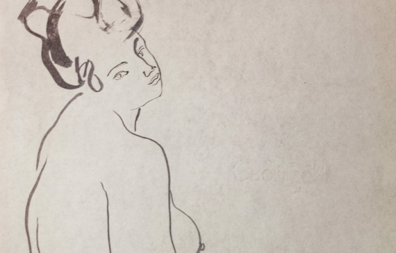 Alt text: Nude figure drawing