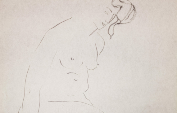 Alt text: Nude figure drawing