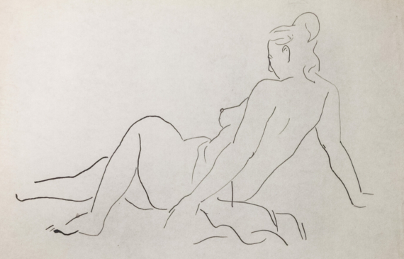 Alt text: Nude figure drawing