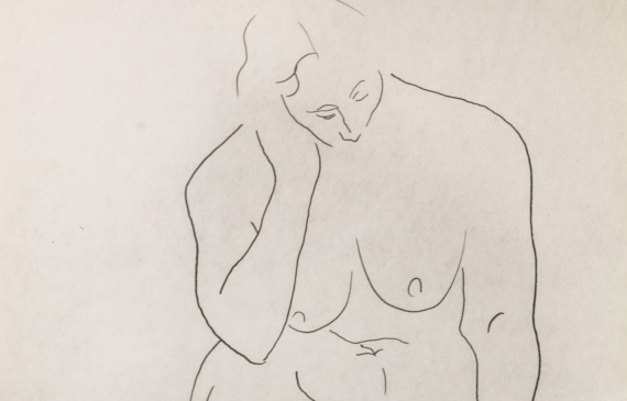 Alt text: Nude figure drawing