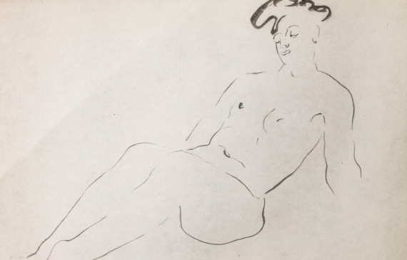 Alt text: Nude figure drawing