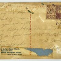Alt text: postcard verso