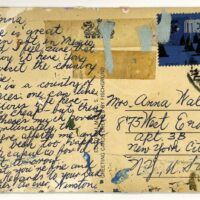 Alt text: postcard verso