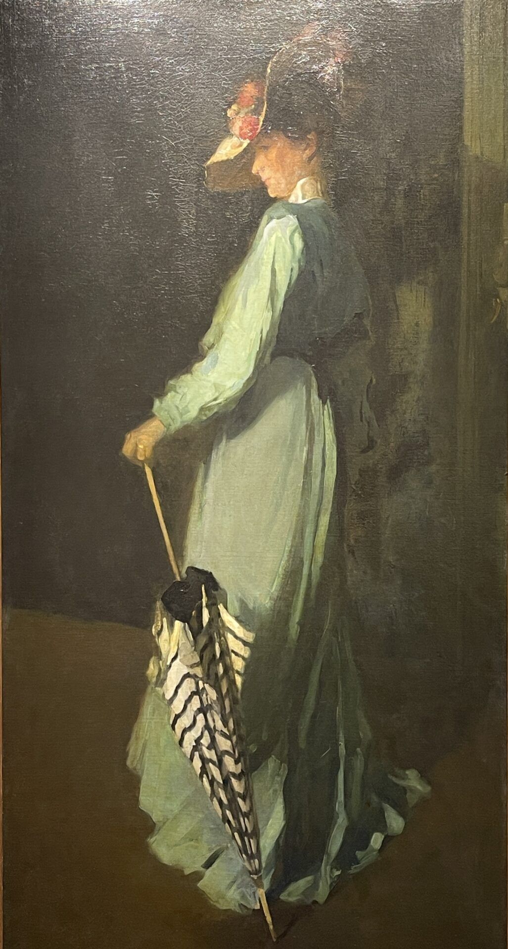 Alt text: Painting of standing woman