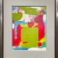 Alt text: Colorful, abstract painting