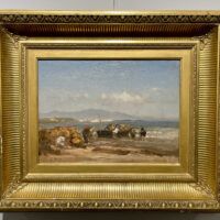 Alt text: Painting of a coastal scene