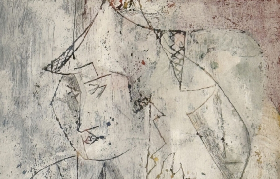 Alt text: Painting of a woman