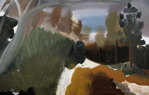 Alt text: Abstracted painting