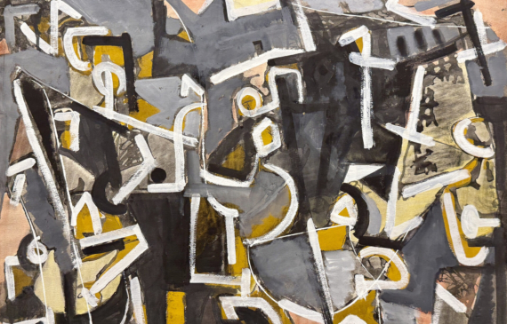 Alt text: Abstract painting