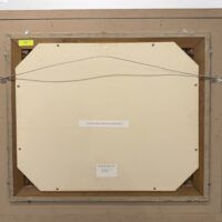 Alt text: Painting verso