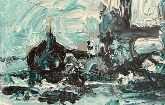 Alt text: Abstracted painting