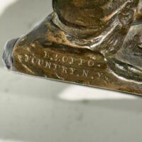 Alt text: Bronze sculpture, foundry detail