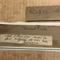 Alt text: Oscar Bluemner painting verso labels