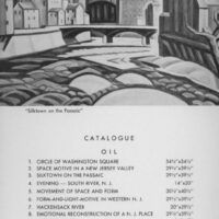 Alt text: Bluemner Exhibition catalogue for 1956 Oscar Bluemner show