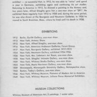 Alt text: Bluemner Exhibition catalogue for 1956 Oscar Bluemner show