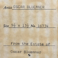 Alt text: Oscar Bluemner label